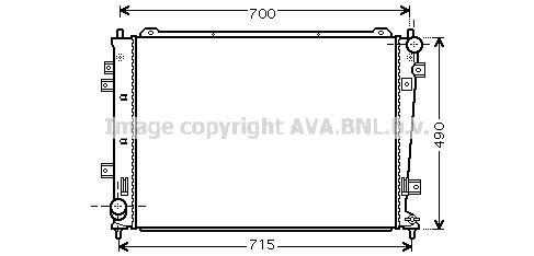 AVA QUALITY COOLING Radiaator,mootorijahutus KA2162